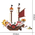 thumbnail image 2 of Juguete de One Piece BARCO MONKEY DE LUFFY ONE PIECE, Kit de construcción de BARCO ONE PIECE, Bloques de Construcción, Numero de Piezas: 2385, 2 of 5