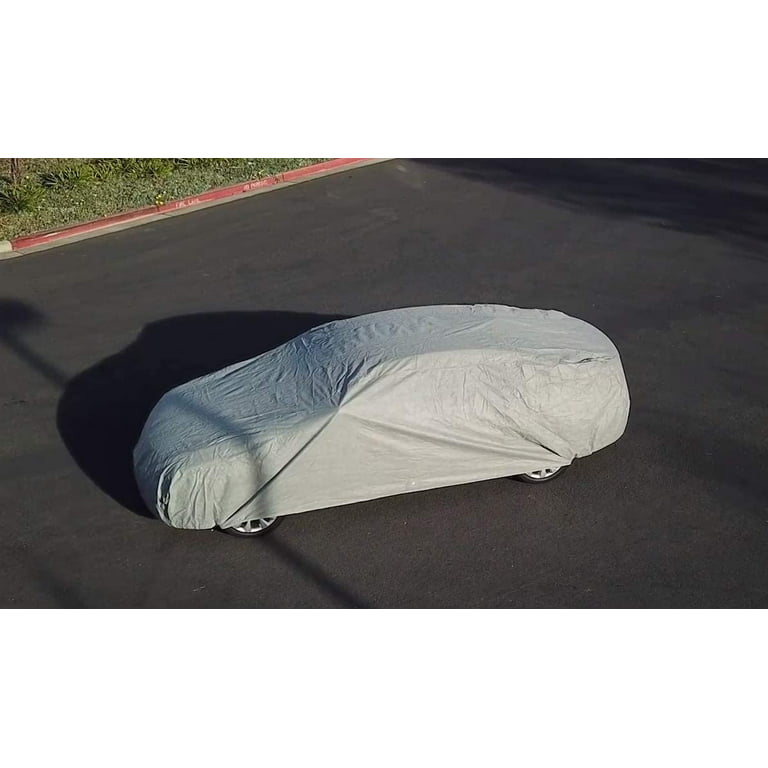 Weatherproof Car Cover Compatible with Toyota Yaris Sedan 2021 - 5L Outdoor  & Indoor - Protect from Rain, Snow, Hail, UV Rays, Sun - Fleece Lining 