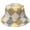Yellow, variant on CoCopeaunts British Style Bucket Hat for Men Colorful Geometric Plaid Fleece Lambs Wool Winter Outdoor Warm Fisherman Hats