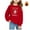 Red, variant on WhouRiu Girl Christmas Sweatshirt Warm Santa Print Long Sleeve Shirt Kids Festival Holiday Winter Sweatshirts Black,Sized 18-24 M