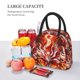 thumbnail image 5 of Balery Red Sun Flame Fox Bolsa de Almuerzo para Mujeres, Caja de Almuerzo, Bolsa de Almuerzo Pequeña Impermeable, Tote de Almuerzo Reutilizable con Gran Capacidad, 5 of 6