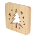 thumbnail image 1 of Lámpara De Talla De Madera, Lámpara De Madera 3D Alimentada Por USB Para Salas De Estudio ANGGREK 3D Wooden Lamp, 1 of 8