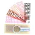 thumbnail image 2 of 300 puntas de uñas postizas artificiales con estuche para extensión de uñas, elegantes para el hogar. Color de mezcla trapezoidal, 2 of 9