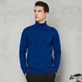 thumbnail image 3 of Suéteres de cuello alto cálidos de lana y algodón para hombre, suéteres casuales de color sólido, suéteres de punto rojos de Año Nuevo y Navidad para otoño e invierno, 3 of 5