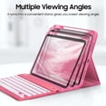 thumbnail image 4 of Funda con teclado FINTIE para iPad 11" 10,9" Bluetooth retroiluminada rosa, 4 of 9