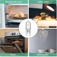 thumbnail image 2 of G9 Bulb 25W 230V Dimmable Warm White, G9 Halogen Bulb 300C Tolerance, G9 Oven Bulb for Microwave Oven Cooker Ceiling Lights, Pack of 12, 2 of 5