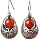thumbnail image 1 of Pendientes de estilo étnico de ágata de imitación pendientes de estilo retro estilo chino con cheongsam chapado en oro blanco joyería de oreja de temperamento LingWen 8390611466657, 1 of 1