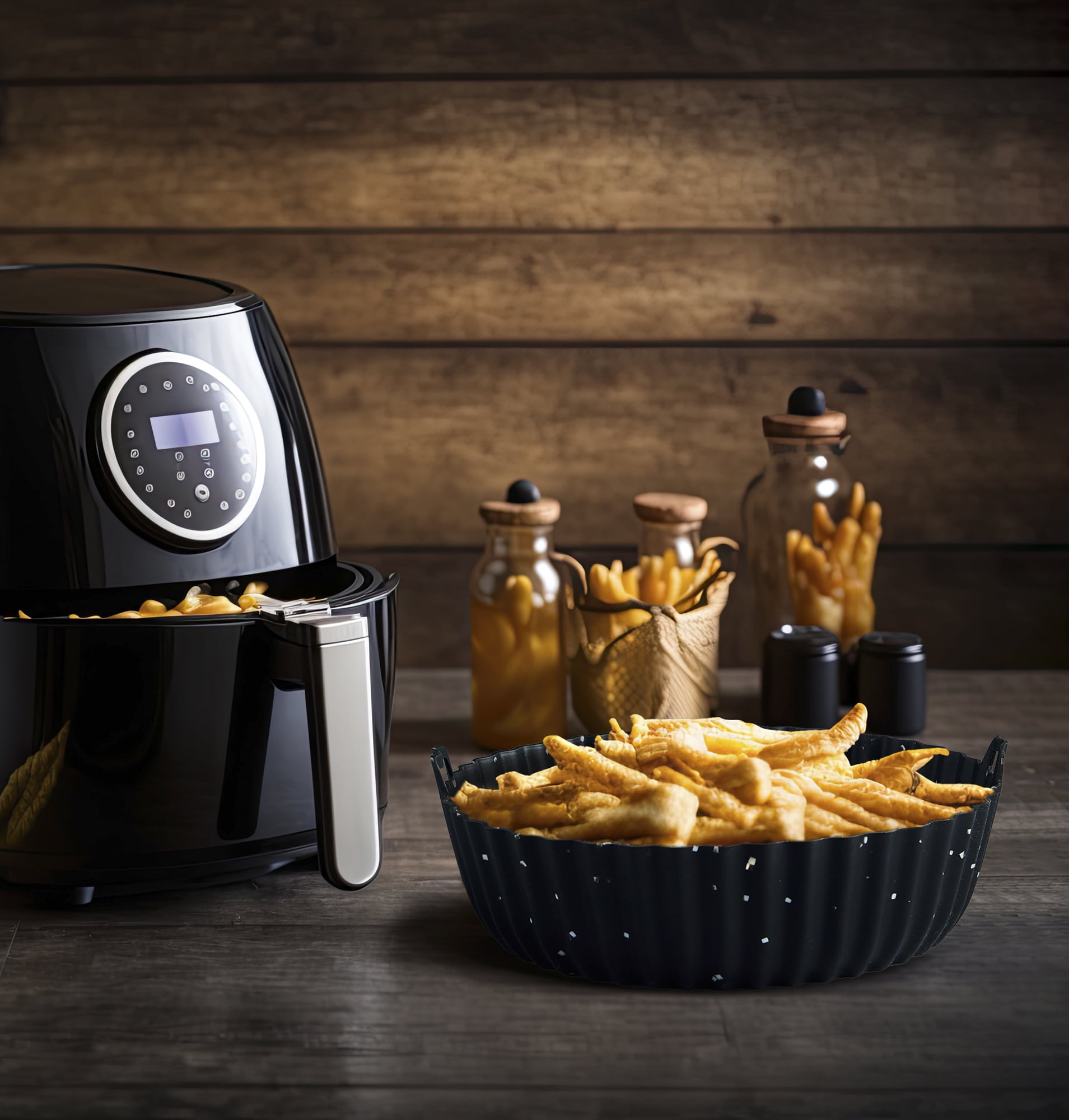 Thyme & Table 6.3" Round Silicone Air Fryer Liner, 1 Count per Pack