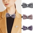 thumbnail image 2 of SIEYIO Mens Adjustable Length Bow Tie Sparkly Rhinestones Crystal Pre-Tied Bowtie Neckwear Banquets Necktie for Wedding Party, 2 of 21