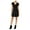 Black - deepblack, variant on Womens Fit & Flare A-line Dress, Black, X-Small