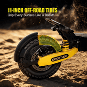 EOEOTWO GT06 Electric Scooter for Adults, 30 MPH Fast E-Scooter with 1200W Motor, 25 Miles Range, 11 Off-Road Tubeless Tires & Dual Suspension, 330 lbs Max Load Foldable Commuting Scooter