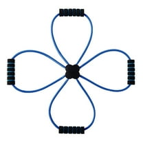 Toudaret Resistance Training Band Multi-functional Pilates Resistance Band with 4 Loop Grips Full Body Workout Equipment for Home Gym Stretching Strength