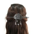 thumbnail image 3 of ColoMX 2 unids vintage retro clips de pelo accesorios para el cabello para las mujeres chicas con borla (clip de pelo 1pc, clip de pelo 1pc con palillos de cabello), 3 of 7