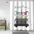 thumbnail image 2 of Easter Shower Curtain Easter Eggs Gnomes Shower Curtains for Bathroom Decor Bunny Ears Checkered Truck Bath Curtains Sets for Spring Easter Bathroom Decor Fabric Waterproof Standard 72" X 72", 2 of 6