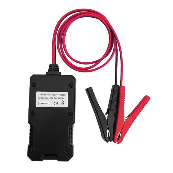 Car Battery Checker Electronic Relay Tester with Clips Auto Relay Diagnostic Tool