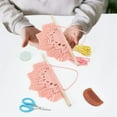 thumbnail image 5 of 2Set Macrame Wall Hanging Handmade Woven Tapestry Summer Color Macrame Wall Decor with Instruction Macrame Kit for Beginners Bedroom Decor, 5 of 7