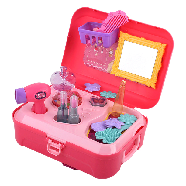 Pretend Play Makeup Toy Beauty Salon Set for Little Girls Kids with Handy  Backpack, Princess Vanity Case Dress Up Toys for 3,4,5 yrs Toddlers Make Up  Play Girl Birthday Gift Set 