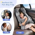 thumbnail image 7 of FLORICH Car Travel Pillow for Kids, Removable Cover H-Shaped Pillow for Adult and Children, Road Trips Pillow for Car, Gray, 7 of 7