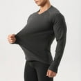 thumbnail image 2 of Tawop Thermal Underwear for Men Winter Gear High Strechy Warm Moisture-Wicking Tops Base Layer Outfits, 2 of 8