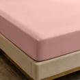 thumbnail image 3 of Disposable Bed Sheet, 71" x 91" Disposable Sheet for Travel Bedding Cover Portable Sheet with Quilt Cover, Bed Sheet and Pillowcase for Travel Business Trip Spa Hotel, Pink, 3 of 6