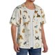 thumbnail image 2 of Balery Dogs Funny Pets Camisa Casual de Manga Corta con Botones para Hombre, Texturizada, Estilo Cubano, para Playa, Verano-Small, 2 of 5