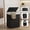 Black, variant on LEDREM Foldable Laundry Hamper with Removable Liner & Lid, 23.8 Gallon (90L) Synthetic Rattan Storage Basket for Clothes, Handles, Space-Saving, Chestnut Brown