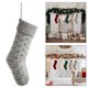 thumbnail image 3 of Medias navideñas, calcetines navideños, medias decorativas colgantes de Navidad, bolsa de golosinas para galletas, suministros para fiestas de granja , GRIS, 3 of 8