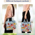 thumbnail image 4 of FORMRS Womens Corduroy Tote Bag Crossbody Shoulder Handbag with Pocket, Yellow Floral Tomatoes, 4 of 7