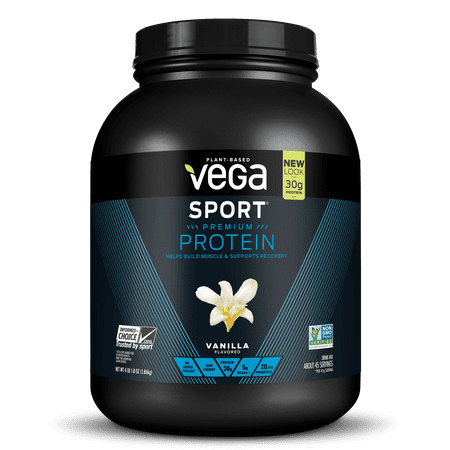Vega Sport Vegan Protein Powder, Vanilla, 30g Protein, 4.1