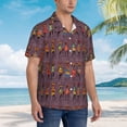 thumbnail image 5 of Daiia African Women Hawaiian Shirt for Men Gentle Cotton Regular Short Sleeve Casual-Small, 5 of 9