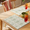 thumbnail image 4 of Sage Green Floral Boho Placemats Set of 8 Vintage Ethnic Tribe Abstract Art Place Mats Indoor Wipeable Table Mats Washable Cloth Dining Table Placemats for Kitchen Holiday Party Home Decor 13x19 Inch, 4 of 9