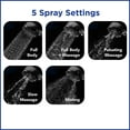 thumbnail image 4 of Waterpik PowerSpray+ Elements 5-Spray 2.0 Hand-Held Shower, 4 of 9