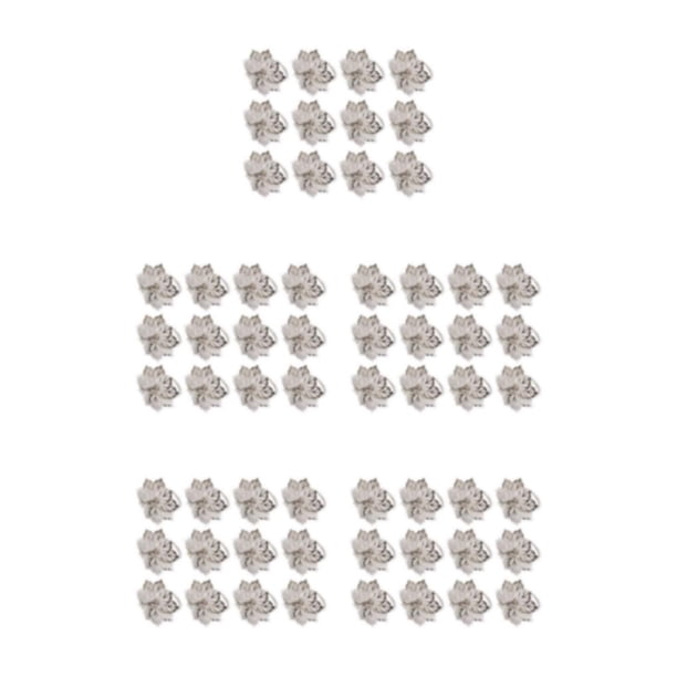 Yuarrent Paquete de 12 servilleteros de metal con borde para un servicio prolongado Clubes de vida y decoraciones familiares de plata Type2 NO2