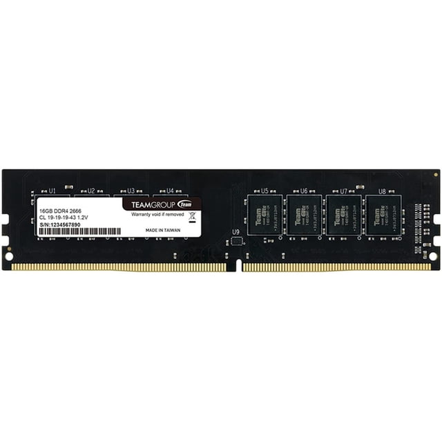 Memoria RAM DDR4 16GB 2666MHz TEAMGROUP ELITE PC 1x16GB TED416G2666C1901 negro TeamGroup TED416G2666C1901