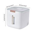 thumbnail image 5 of Large Food Storage Container Rice Barrels Sealed Rice Dispenser Rice Tank Rice Box Kitchen Storage Container PP Material, 5 of 19