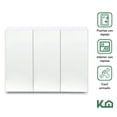 thumbnail image 3 of Mueble Gabinete para Baño con Botiquín Espejo de 3 Puertas blanco Grande, 3 of 8