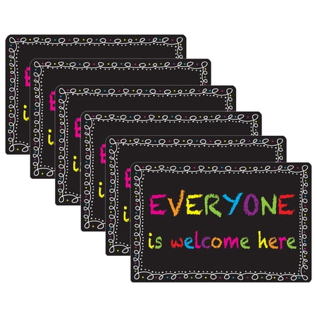Smart Poly Computer Mouse Pad 8 x 10 Everyone is Welcome Here Chalk Loop Pack of 6