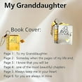 thumbnail image 3 of DESIGNICE For Granddaughter Book Necklace, The Most Beautiful Chapter Book Necklace - Personalized Granddaughters Necklaces Gift, Mini Engraved Inspirational Keepsake from Grandma(Silver+Gold), 3 of 7