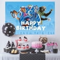 thumbnail image 2 of Happy Birthday Cartoon Animals Photography Backdrop,Cartoon Animals Theme Party Backdrop Decorations 5x3FT, 2 of 4