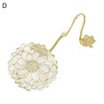 thumbnail image 1 of Tassel Bookmark Creative Shape High Durability Metal Hollow Bookmark with Chain Pendant Stationery Gifts for Home, 1 of 7