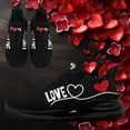 thumbnail image 4 of Coolcustomize Men's Wide Fit LOVE Heart Sneakers | Fashion Casual Running Walking Couple Shoes, Comfort Trainers, Low Top, Cushioned Sole, Lace Closure, Random Printing, Suitable for Valentine's Day, 4 of 10