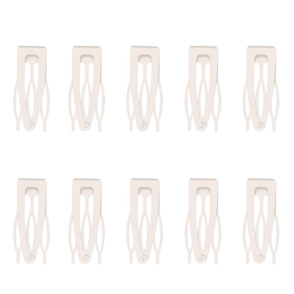 OQRKI 10 Pcs Metal Hair Clips for Styling, Silver Snap Hair Fasteners, Hair Winding Tool for Updos and Everyday Wear