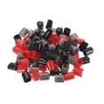 thumbnail image 4 of 90Pcs Rubber End Caps 16mm(5/8") ID Vinyl Round Tube Bolt Cap Cover Screw Thread Protector,Black Red Brown, 4 of 5