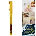 thumbnail image 2 of Christmas Metallic Marker Gold, Plastic High Gloss Paint Pen, High Gloss Metallic Marker Pen, Gold Silver Paint Pen for Diy Craft, Invitation, Art Decoration, Waterproof Quick-Dry, A, 2 of 9