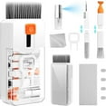 thumbnail image 1 of MesaSe 7 in 1 MultiFunction Cleaning Kit For Phone  Earbuds  Laptops  Tablets  Cameras  Lenses  Screen & Keyboard Key Puller Kit with Spray  Fibre Swipe  Large & Mini Brush for  Type of E, 1 of 8