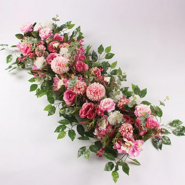 Enredadera De Hiedra De Rosas De Seda De 8 Pi Con Hojas Verd Para