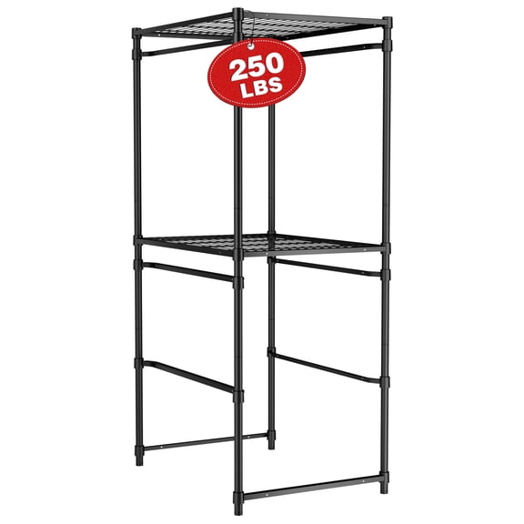 WORKPRO 250 LBS 5-Tier Bin Storage Rack for 27-Gallon Totes, Heavy Duty Metal Shelving Units for Garage, Basement, Pantry, Kitchen, Workspace, or Laundry Room, 30.5" x 22.5" x 69", Black