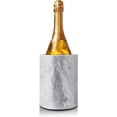 thumbnail image 1 of miduoduo-Kitchen Tool Crock Utensil Holder and Wine Cooler Chiller, Natural White Marble 5" x 7" Inch, Unique One-Of-A-Kind Pattern Stone Container for Spoon, Spatula, Wine Bottle Holder Creative Hom, 1 of 4