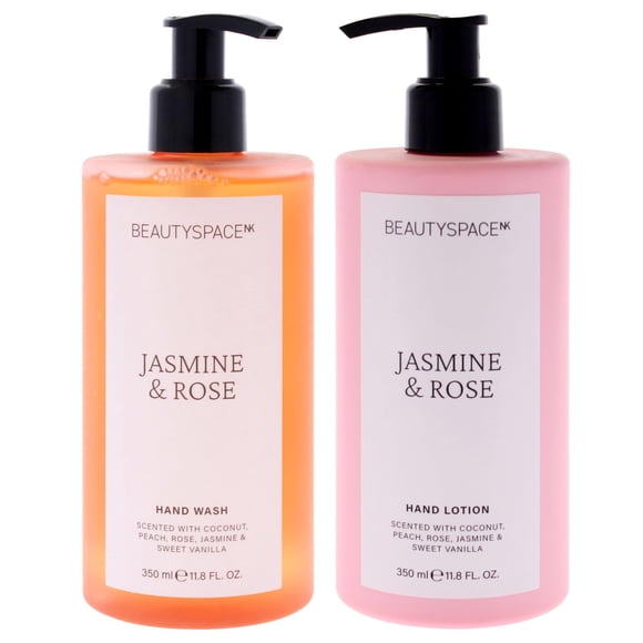 Kit de loción y jabón para manos BeautySpace de 350 ml cada uno