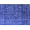 thumbnail image 1 of Ahgly Company Machine Washable Indoor Rectangle Oriental Blue Industrial Area Rugs, 2' x 3', 1 of 4